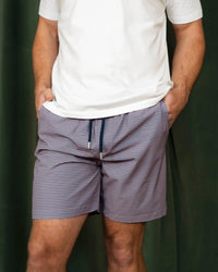 Stone Rose - Men's Horizontal Striped Swim Trunk