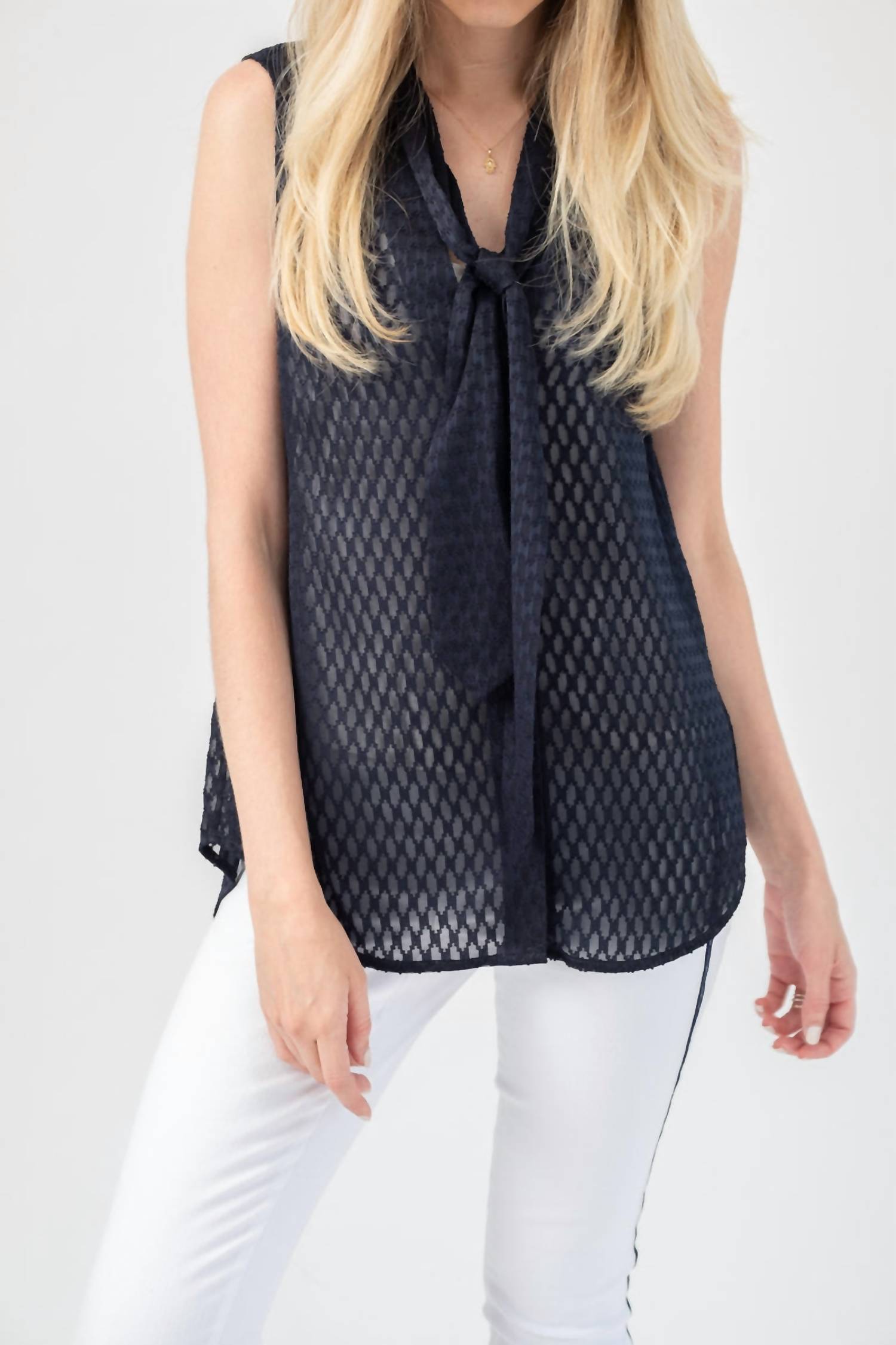 L'Agence - Natalia Necktie Blouse