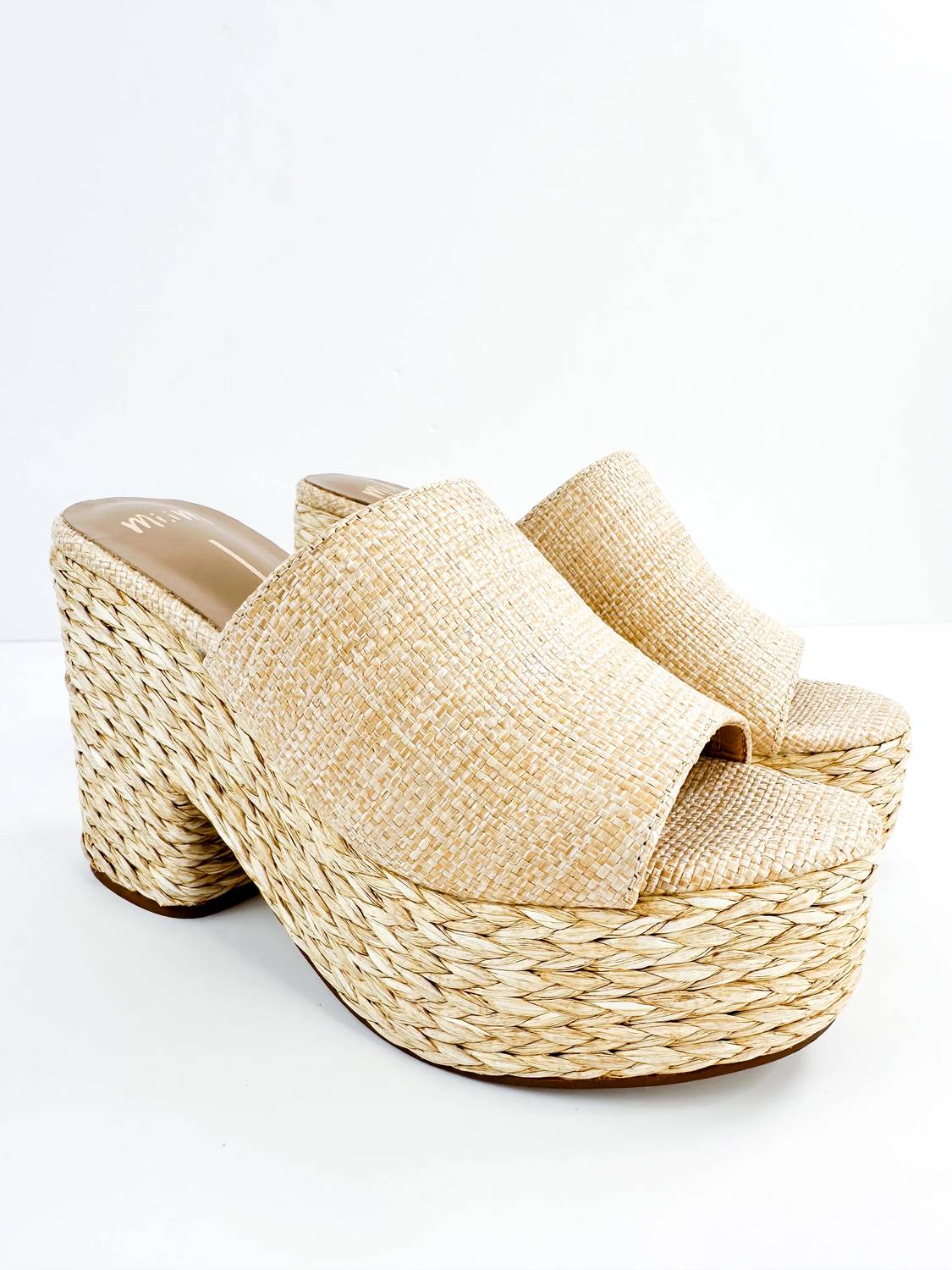 Miracle Miles - Women's Ashlyn Raffia Heel Sandals
