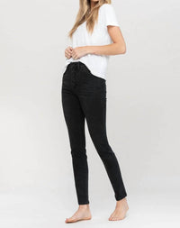 Vervet By Flying Monkey - Haylie High Rise Button Up Skinny Jeans