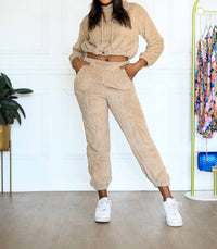 Little Secret Of Mine - Women's Cropped Hoodie Jogger Set