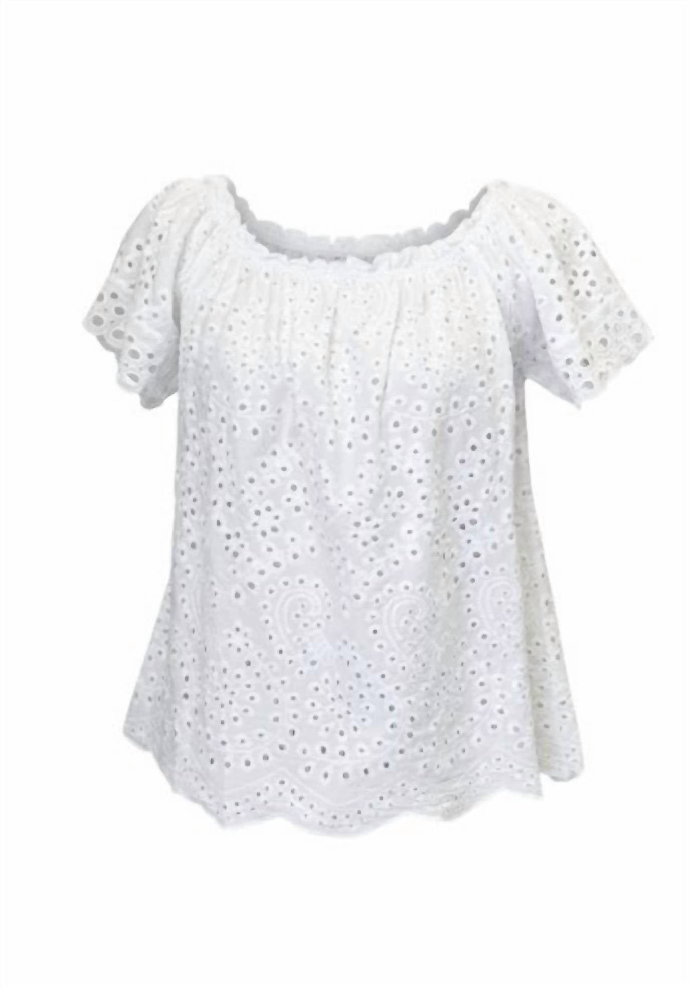 Tempo Paris - Women's Off The Shoulder Flutter Top
