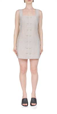 Ciao Lucia - Virginie Dress Oatmeal Linen