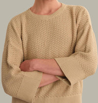 525 America - Suki Pointelle Cotton Oversized Sweater