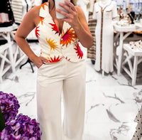 Dress To - Women's Tuscan Sun Print Vest Top