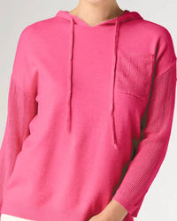 Coco + Carmen - Heavenly-luxe 3/4 Sleeve Hooded Sweater