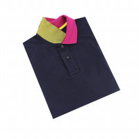 Eight X - Double Sided Grid Print Collar Polo