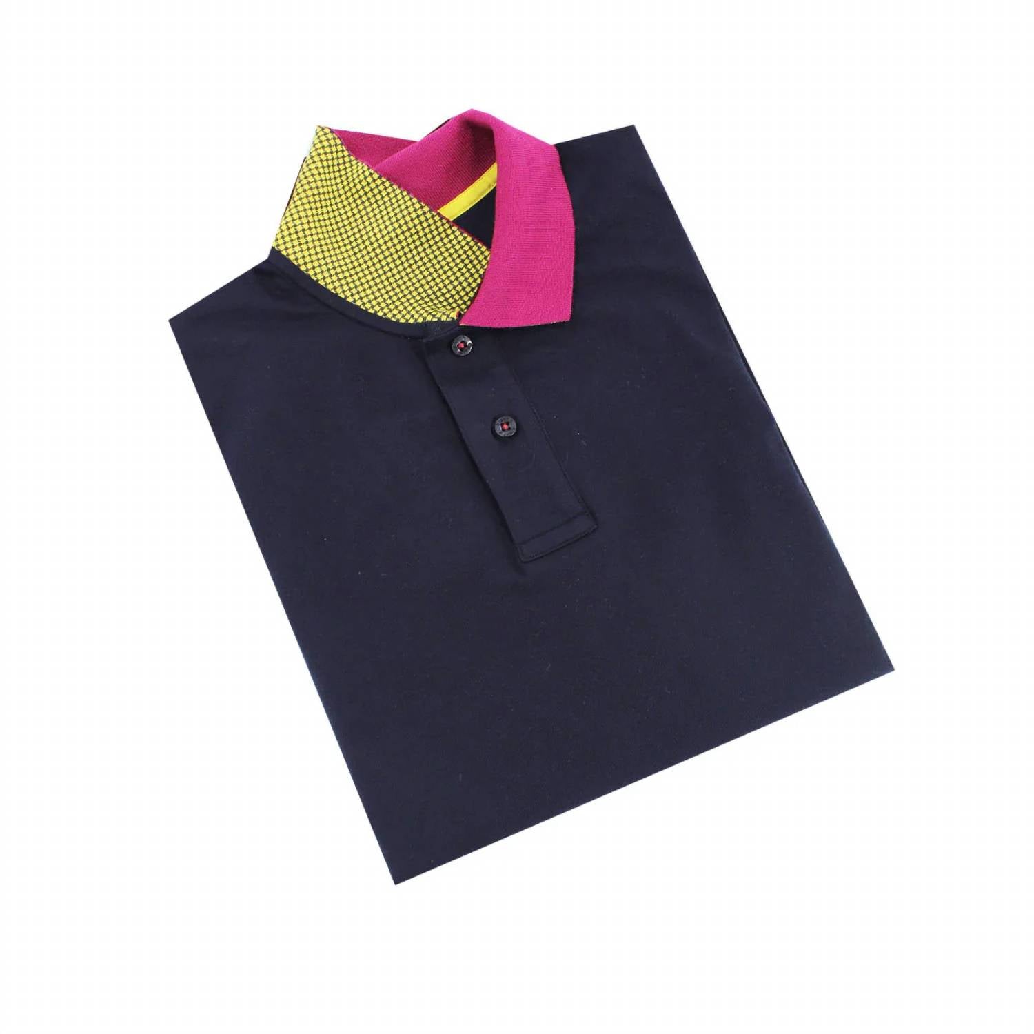Eight X - Double Sided Grid Print Collar Polo