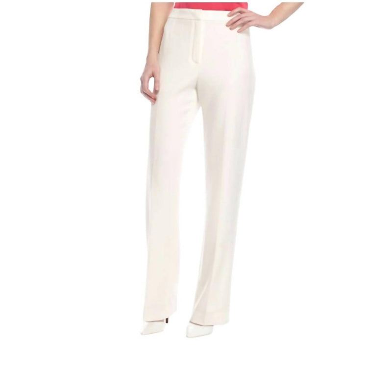 Kasper Women's Elegant Stretch Crepe Trouser Pants in cream - women's pants