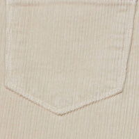 L'Agence Scott High Rise Wide Leg Corduroy Pant in french vanilla - women's jeans - detail view