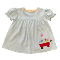 Luigi Kids - Kid's Wagon With flowers Applique Swing Top