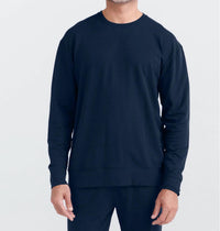 SAXX 3six Five Crew Sweatshirt in maritime blue - men's shirt