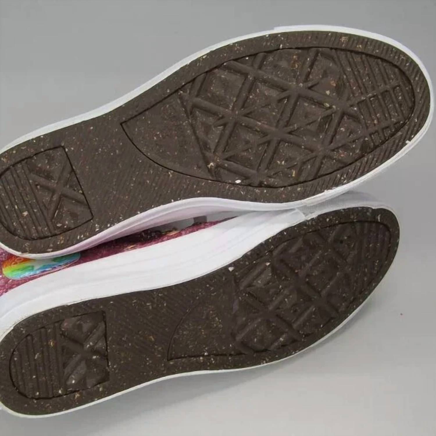 Converse - Women's Rainbow Logo Glitter Hi Top Tennis Shoes