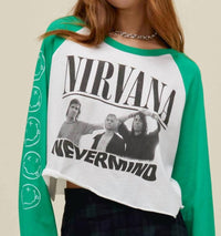 Daydreamer - Nirvana Nevermind Crop Long Sleeve Tee