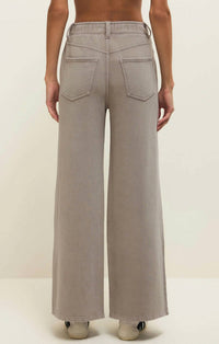 Z Supply Entourage Knit Pant in oyster - women's pants - detail view