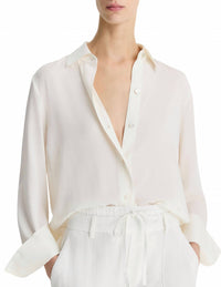 Vince - Long Sleeve Button Down Blouse