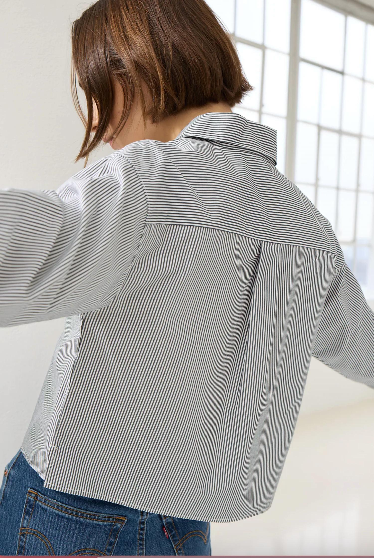 Sold Out Nyc - Cropped Everything Button Shirt