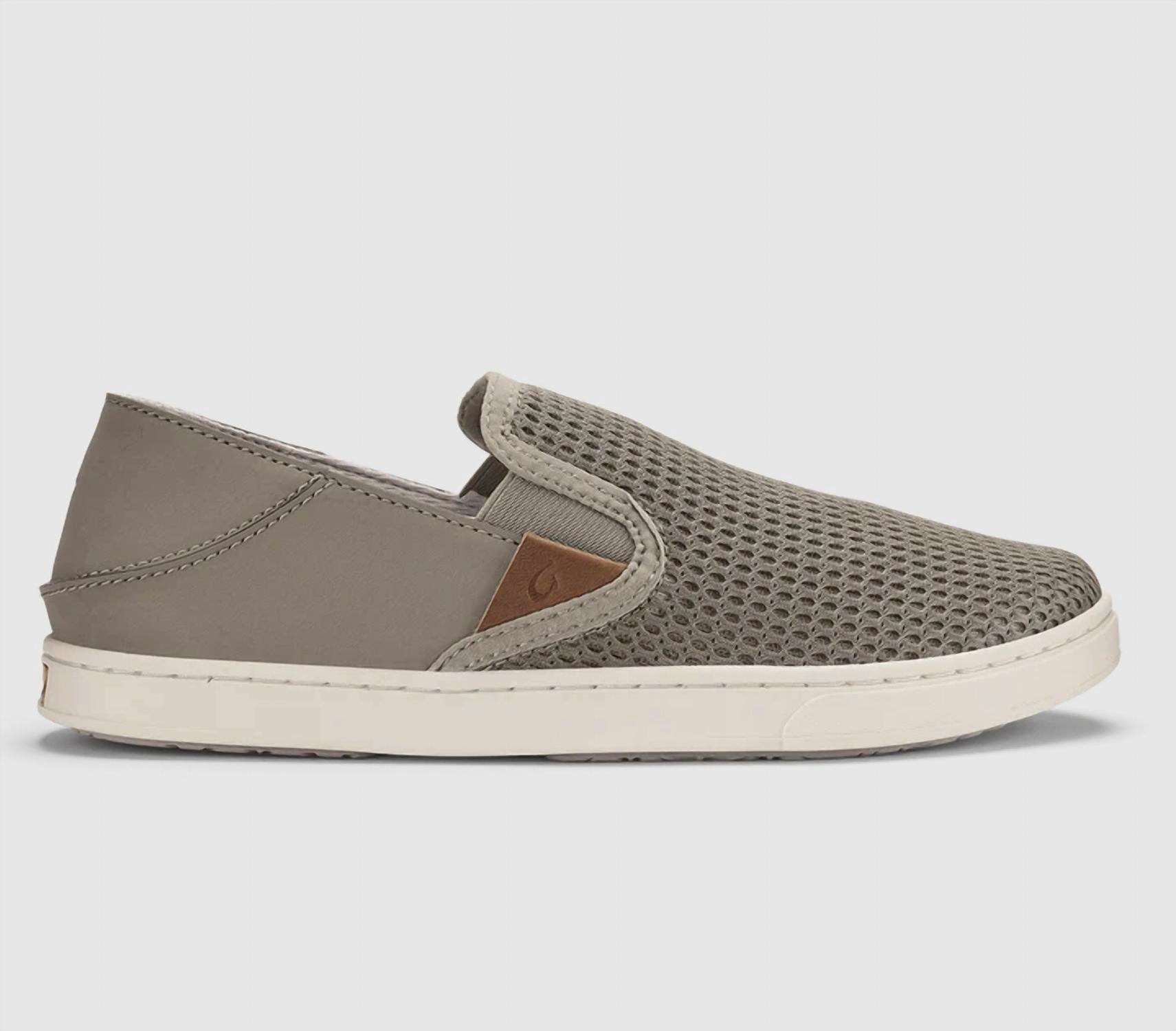 OluKai Women's Pehuea Sneakers in taupe gray - women's sneaker - alternate view