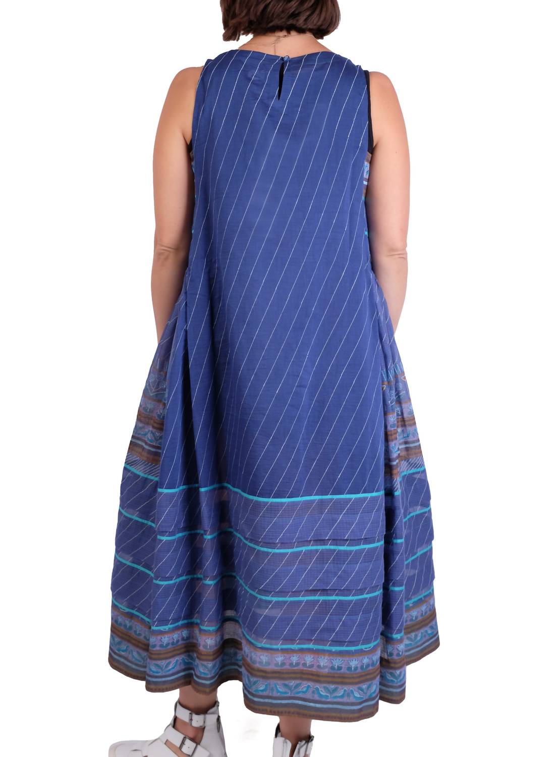 Eka Design Studio - Sleeveless Hand Painted Maxi Dress