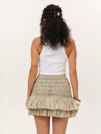 For Love & Lemons - Riley Raffia Mini Skirt