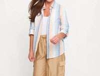 Elsie & Zoey - Wynn Striped Button Up Shirt