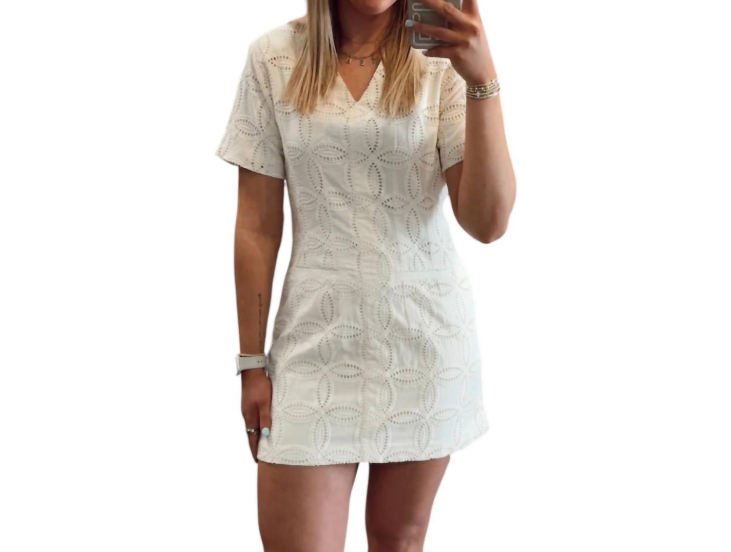 Strut & Bolt - Mini Eyelet Dress