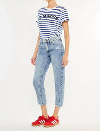Kancan - High Rise Ankle Mom Jeans