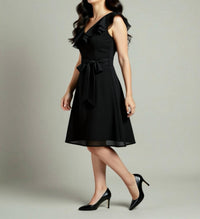 Nue By Shani - Ruffle One Shoulder Dress