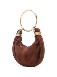Chloe Women's Mini Bracelet Hobo Bag in hot tan - women's bag - detail view