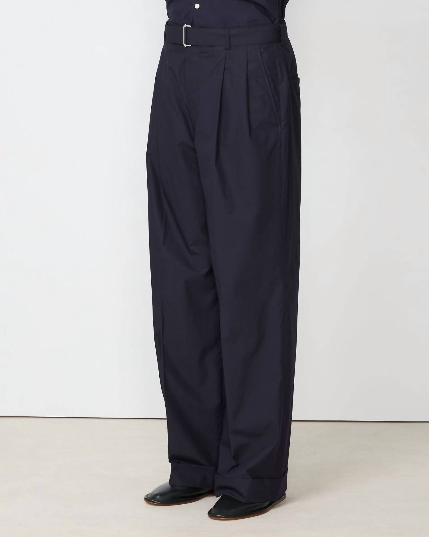 Officine Générale Evans Pants in navy ink - men's pants - alternate view