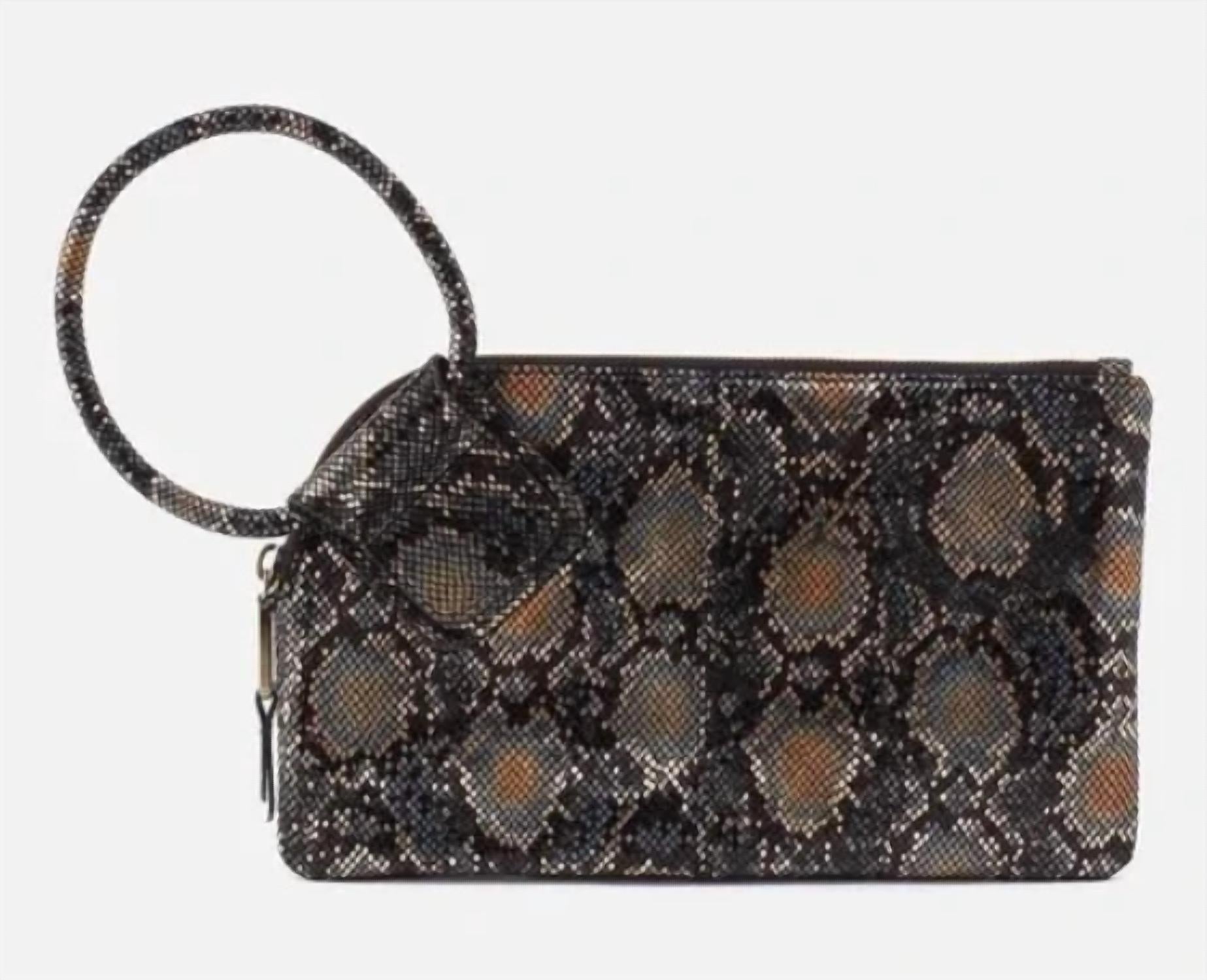 HOBO Women's Sable Leather Ring Wristlet Bag in halo shimmer - women's bag