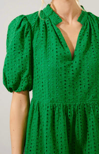 Sugarlips - Jacey Babydoll Eyelet Mini Dress