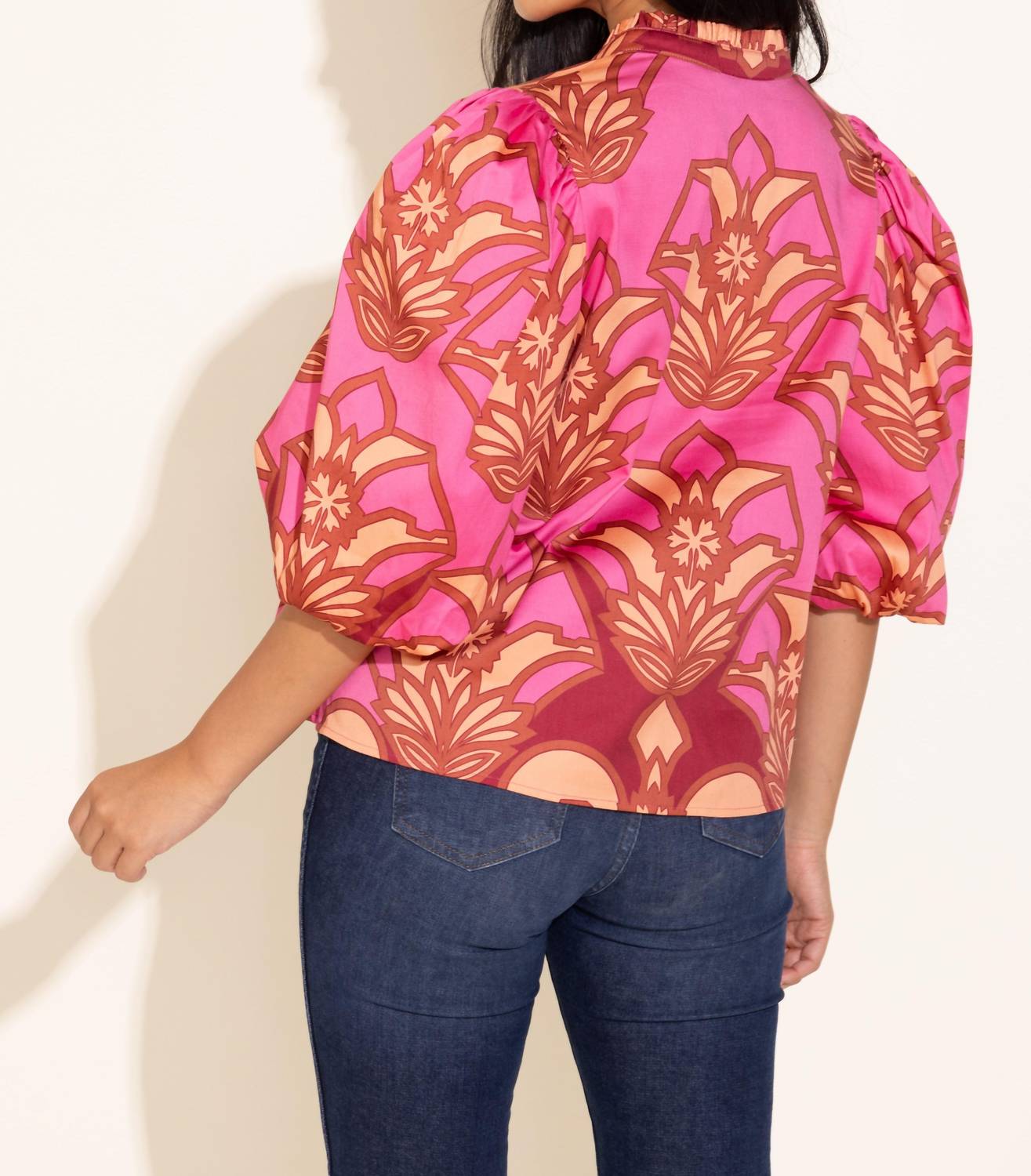 Alden Adair Ali Top in desert rose 1 - women's blouse - view 8