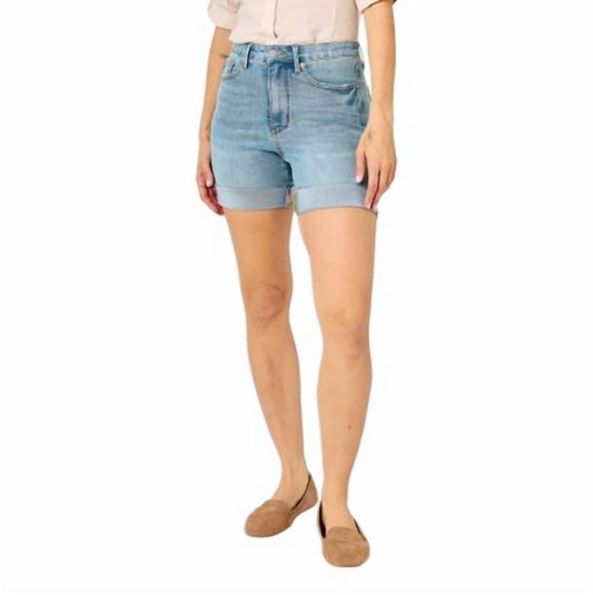 Judy Blue - High Waist Tummy Control Cool Denim Shorts