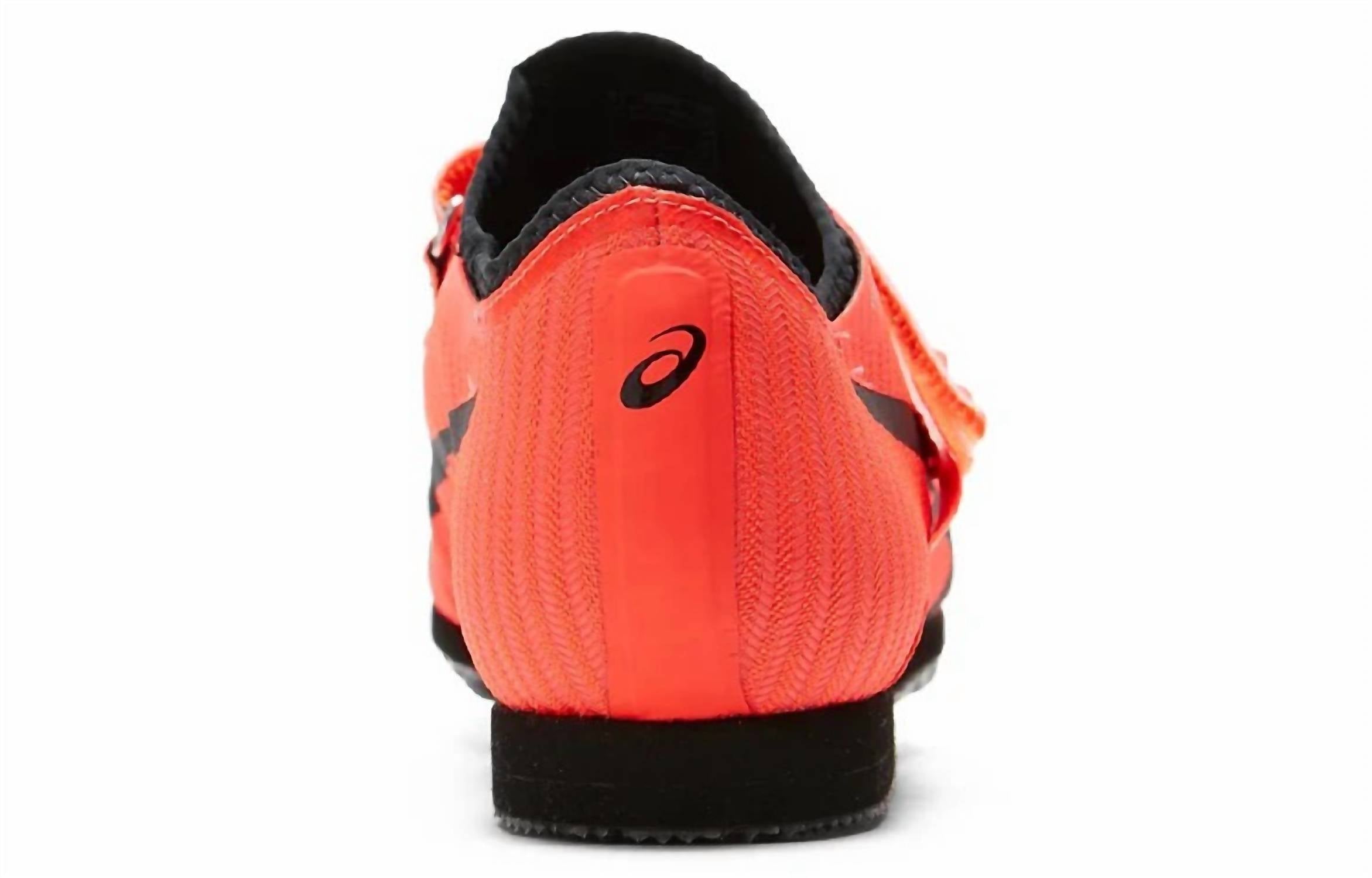 ASICS Men's Triple Jump Pro 3 Shoes in sunrise red black - men's shoe - detail view