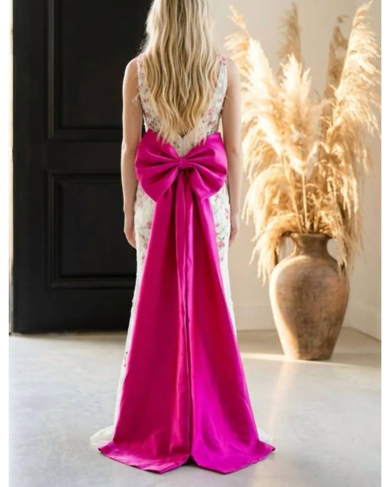 Couture Lee - Fitted Strapless Brocade Gown