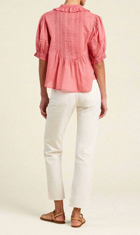 Trovata - Jess Cotton Voile Pintuck Blouse