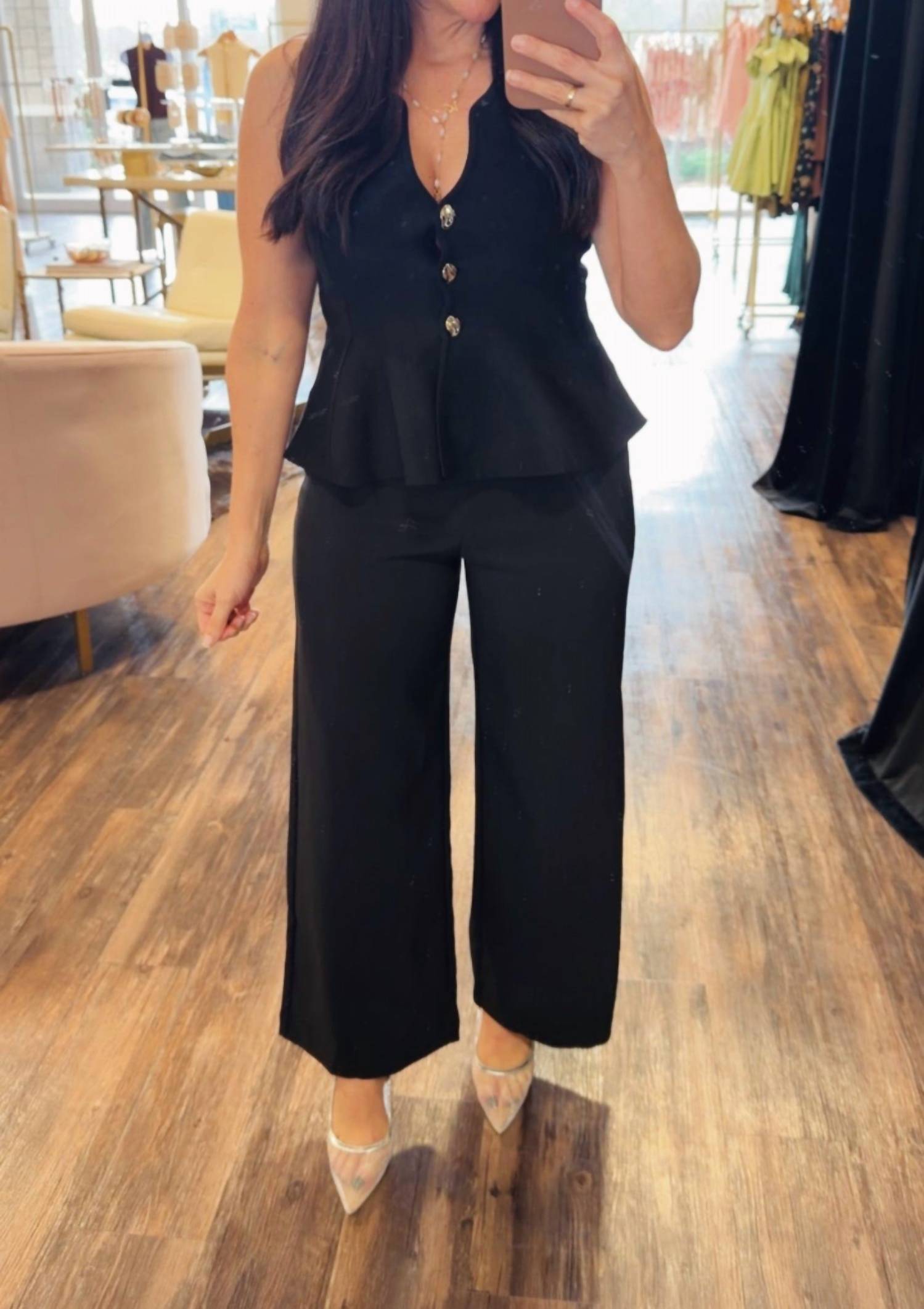 Glam - Sutton Peplum Knit Top