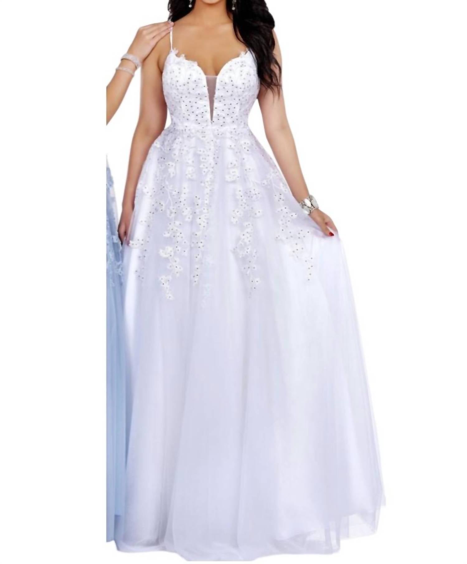 Karishma Creations - Embroidered Tulle Maxi Dress