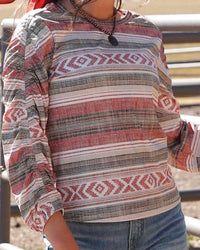 Cinch - 3/4 Sleeve Western Vibe Blouse