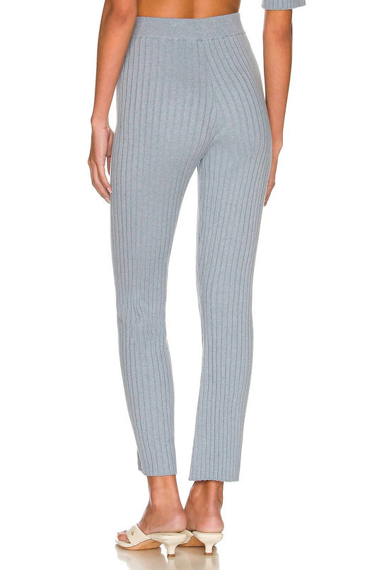 Something Navy - Cashmere Blend Ribbed Pants