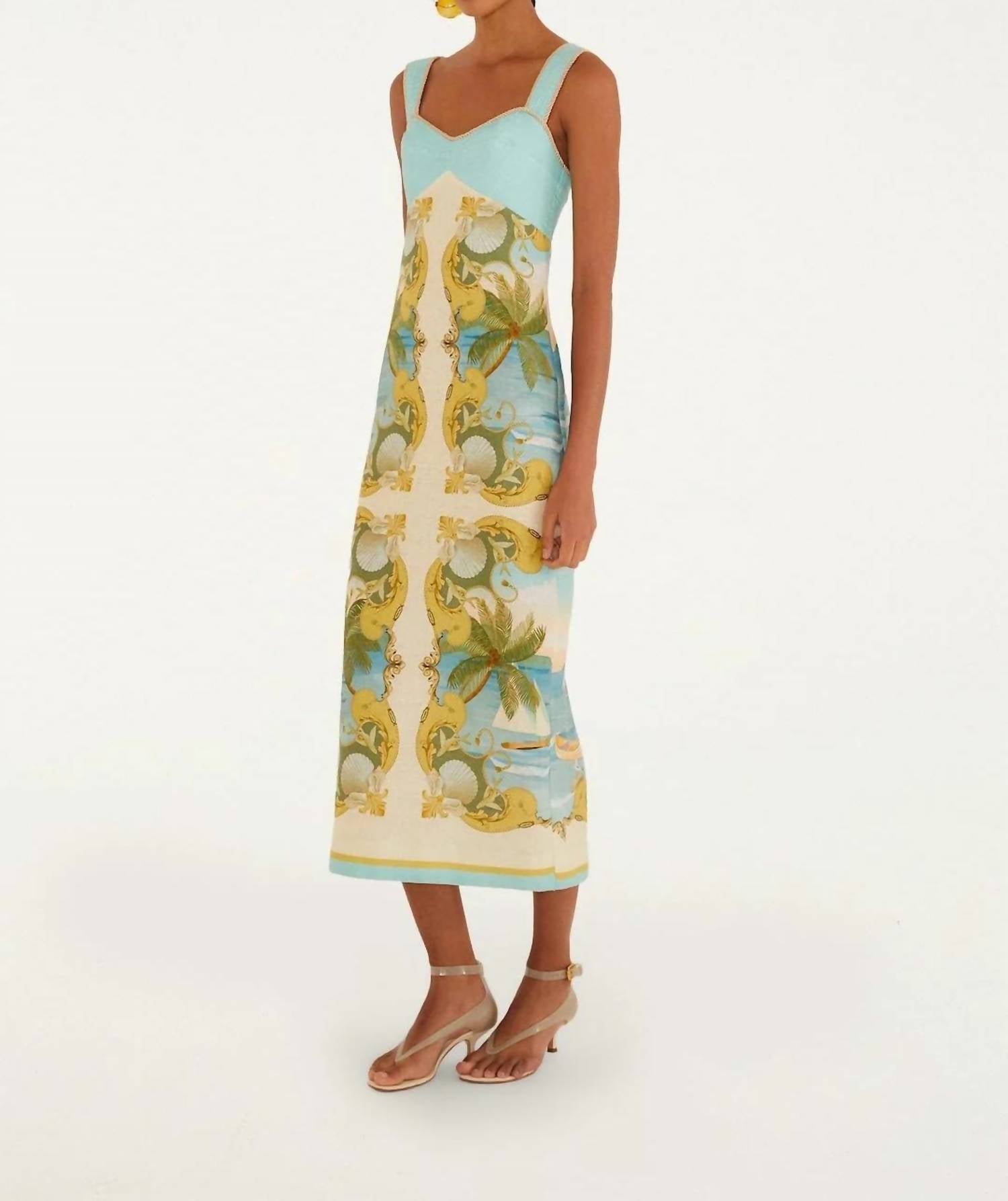 Farm Rio - Royal Sea Maxi Dress