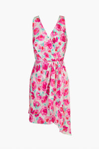adelyn rae Surplice Floral Drape Dress in muti - women's dress - alternate view