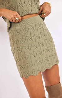 Sage The Label - Succulent Sweater Mini Skirt