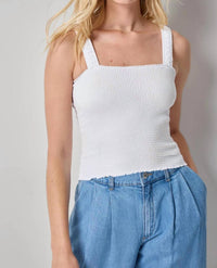 Lilla P - Organic Smocked Tank Top
