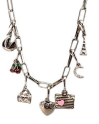 Iishii - Women's Rhodium Plated Charm Necklaces