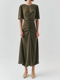 Exquise - Kylee Short Sleeve Draped Dress