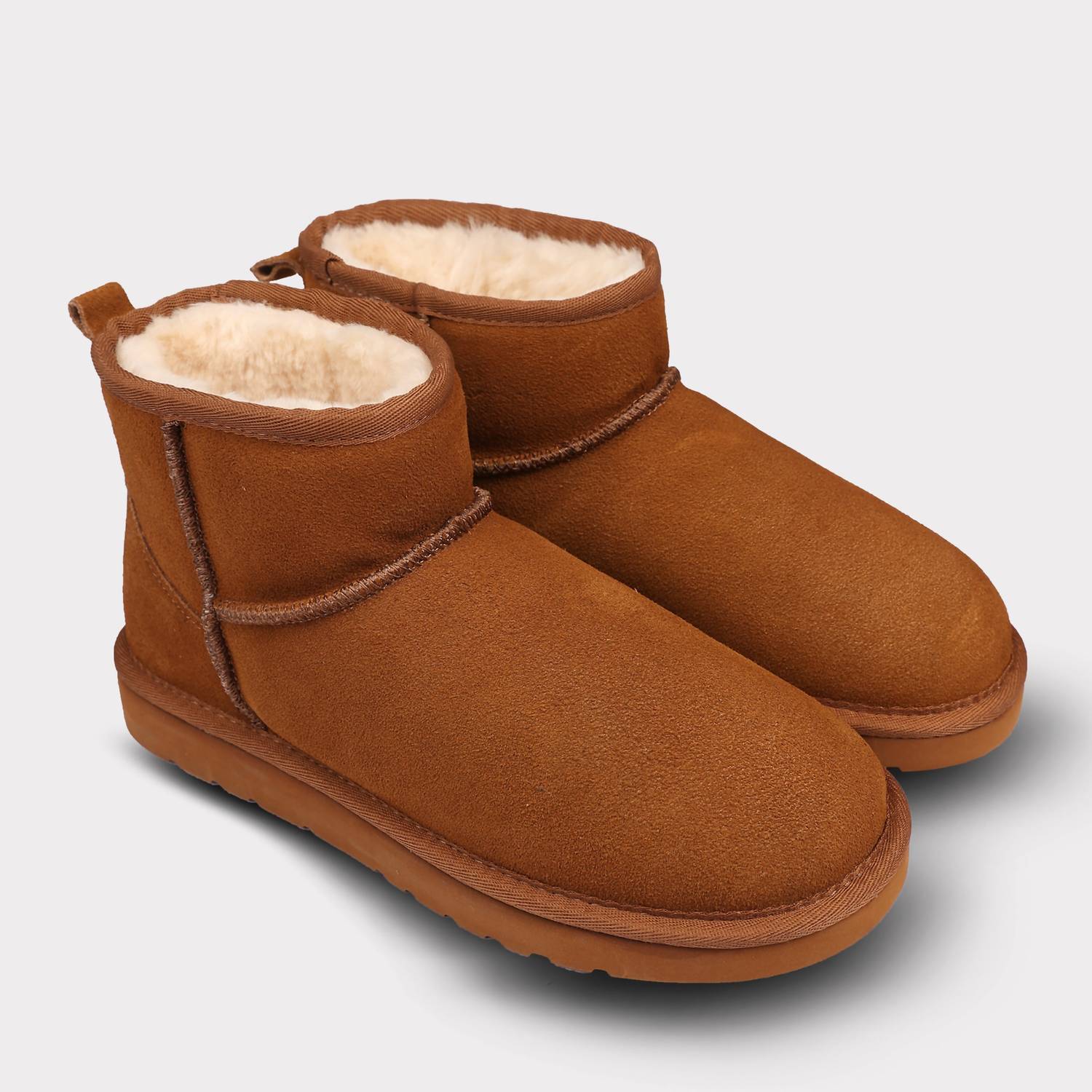 Lamo Women's Kora Short Slip-on Boot in chestnut - women's shoe - view 6