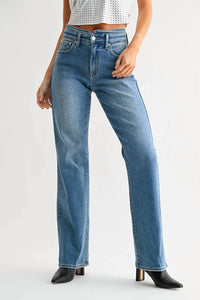 Jbd. - Waistband Detail Wide Leg Jean