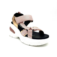Renato Garini Women's DMD Hybrid Sandal Sneaker in gold pink - women's sandal - detail view